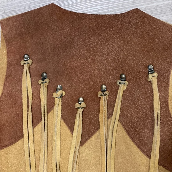 Vintage Fringe Cowboy Vest Jacket - Picture 3 of 7